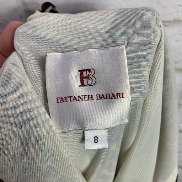 Fattaneh Bahari Laced Back Animal Print Midi Dress - Picture 7 of 8